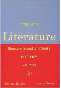 عکس Perrines Literature 2 Poetry Structure Sound and Sense9th Edition