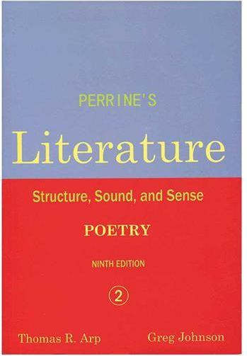 عکس Perrines Literature 2 Poetry Structure Sound and Sense9th Edition