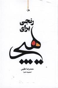 عکس رنجی برای هیچ (مجموعه شعر)
