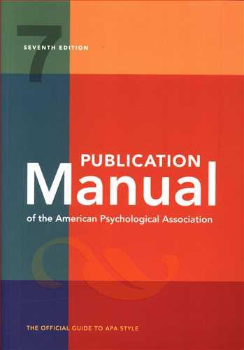 عکس Publication Manual