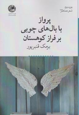 عکس پرواز با بال‌های چوبی بر فراز کوهستان