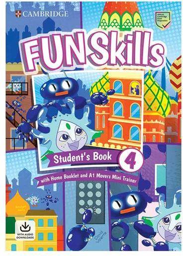 عکس Fun Skills 4-S. B+Home Booklet4+A1 Mover Mini Trainer+CD