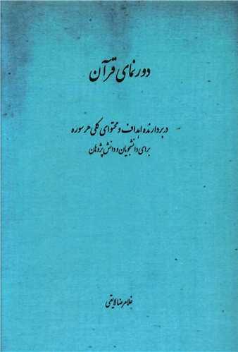 عکس دورنمای قرآن دربردارنده اهداف و محتوای هر سوره برای دانشجویان و دانش پژوهان
