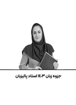 عکس جزوه زبان ۱۴۰۳ استاد پالیزبان