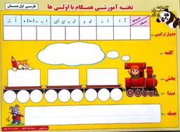 عکس تخته آموزشی فارسی اول دبستان صیانت