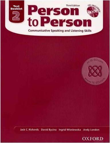 عکس Person to Person 3rd 2 Test Booklet