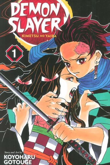 عکس مانگا ۱ (DEMON SLAYER:شیطان کش: کیمتسو نو یائیبا)، (انگلیسی)، (کمیک استریپ)، (تک زبانه)