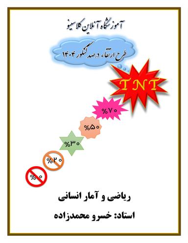 عکس جزوه نکته و تست کنکور ۱۴۰۴ ریاضی و آمار انسانی استاد خسرو محمدزاده (سیاه سفید)