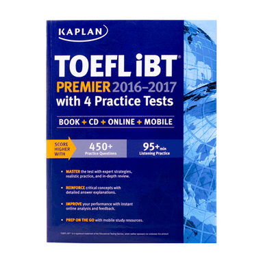 عکس TOEFL iBT Premier Kaplan (2016-2017) +CD