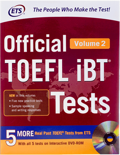 عکس Official TOEFL iBT Tests Volume 2 (2nd) +DVD