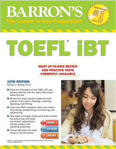 عکس Barrons TOEFL iBT 15th+DVD