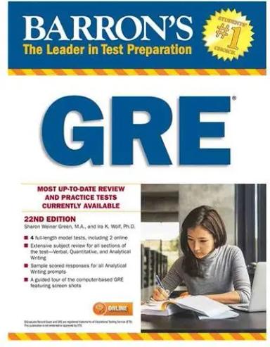 عکس Barron's GRE (22nd Edition) +CD