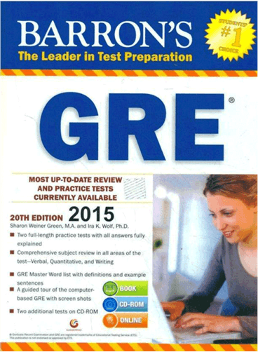 عکس Barrons GRE Twentieth Edition