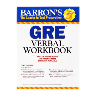عکس Barrons GRE Verbal Workbook second Edition