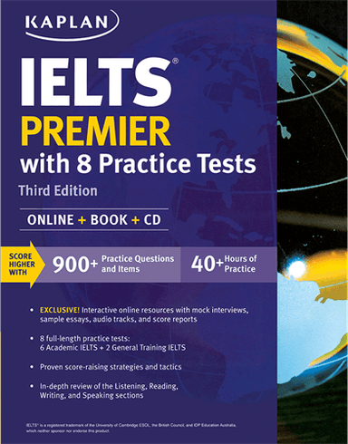 عکس Kaplan IELTS Premier With 8 Practice Tests (3rd) +CD