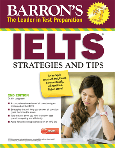 عکس Barrons IELTS Strategies and Tips 2nd+CD