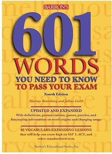 عکس 601Words You Need to Know to Pass Your Exam fourth edition