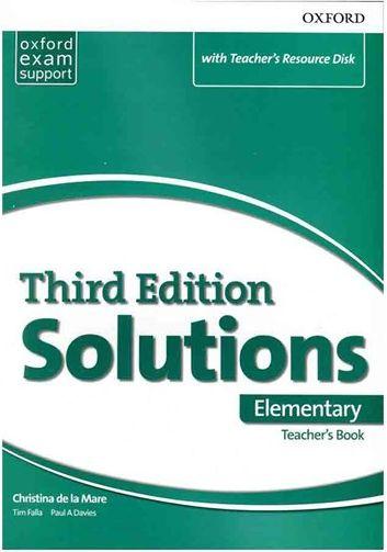 عکس Teachers Book Solutions Elementary 3rd+CD