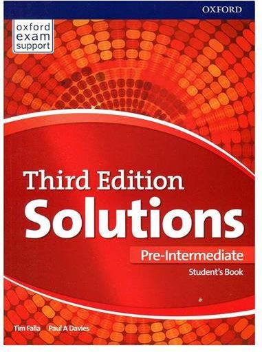 عکس Solutions 3rd Pre Intermediate SB+WB+DVD