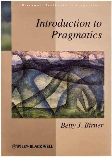 عکس Introduction to Pragmatics