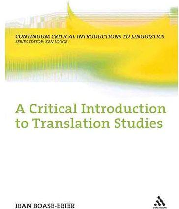 عکس A Critical Introduction to Translation Studies