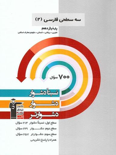 عکس سه سطحی ادبیات فارسی یازدهم قلم چی